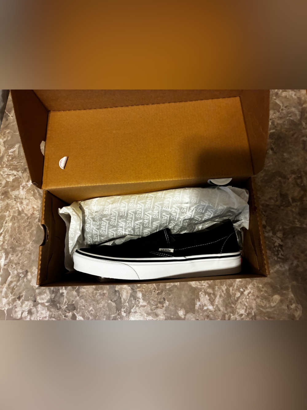 BRAND NEW Vans Black Canvas Slip-On Loafers Size 8 Women’s - Picture 4 of 5
